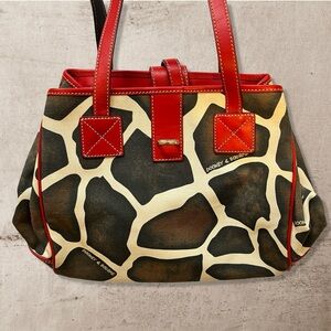 Authentic Dooney and Bourke Safari/Giraffe Handbag